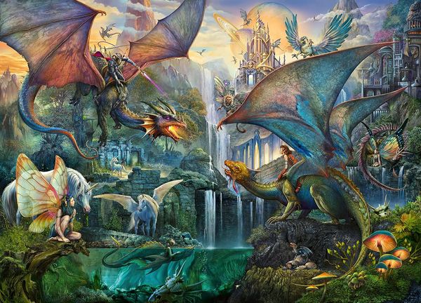 Ravensburger Puzzle 16721 - Drachenwald 9000 Teile Puzzle für Erwachsene und Kinder ab 14 Jahren