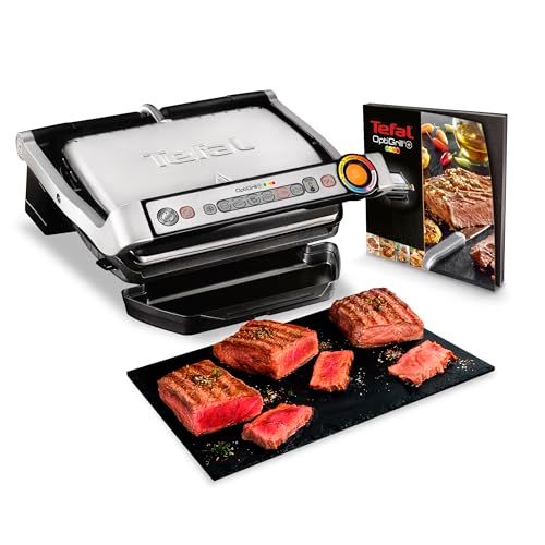 Tefal OptiGrill+ GC712D Kontaktgrill (6 Programme, Garstufenanzeige)