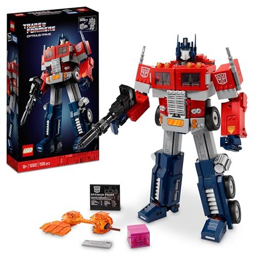 LEGO Icons Optimus Prime 10302 – Verwandelbares 2-in-1 Transformers-Modell mit 1.508 Teilen