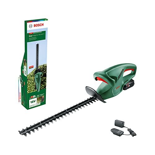 Bosch EasyHedgeCut 18V-44-11 Akku-Heckenschere – 44 cm Messerlänge, mit 2,0-Ah-Akku