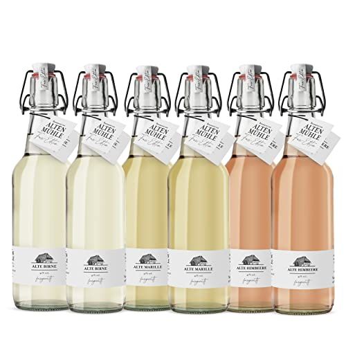 Brennerei Zur Alten Mühle – Fass-Edition Probier-Set 6 x 0,5 L (Birne, Himbeere, Marille) | 41% Vol